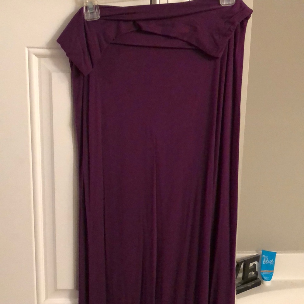 Purple maxi skirt